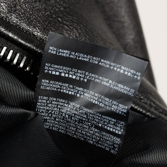 Balenciaga Black Lambskin-Leather Moto Jacket - Picture 12 of 12